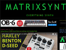 Tablet Screenshot of matrixsynth.com